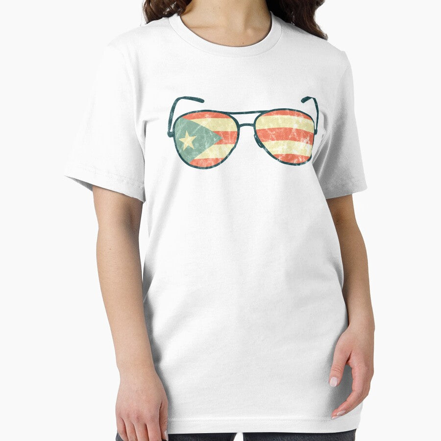Puerto Rico Flag - Vintage Sunglasses Travel Souvenir by BlueRockDesigns