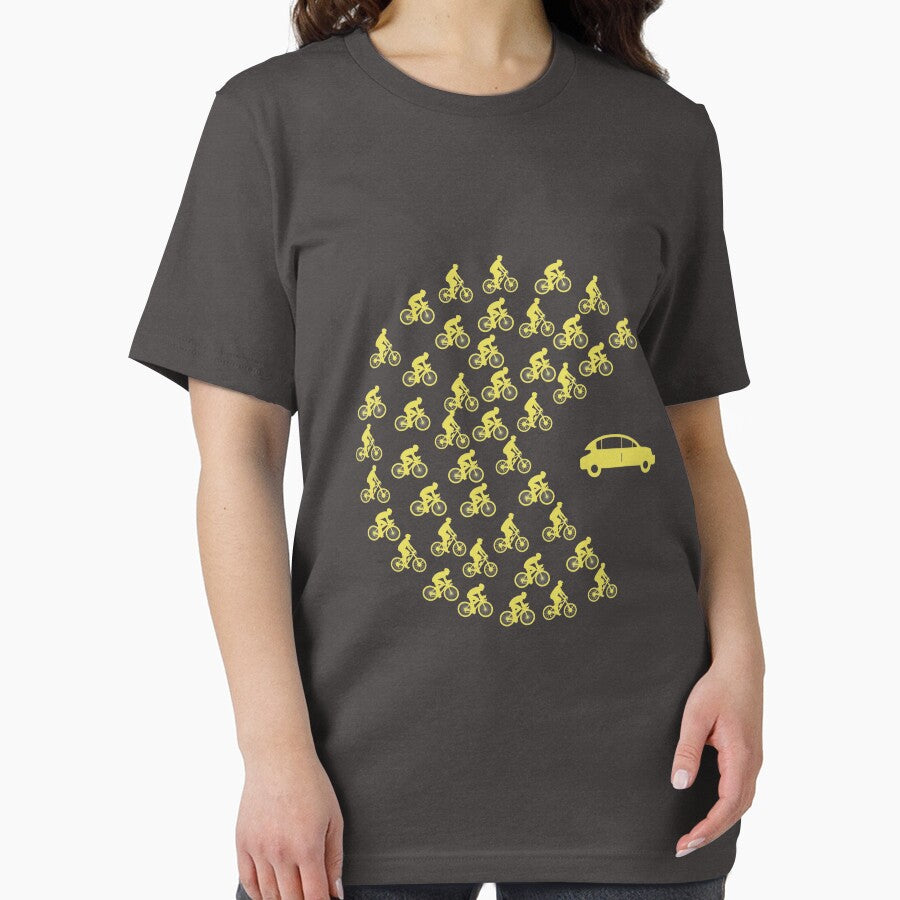 Funny Bicycle eat Car Shirt by phskulmshirt