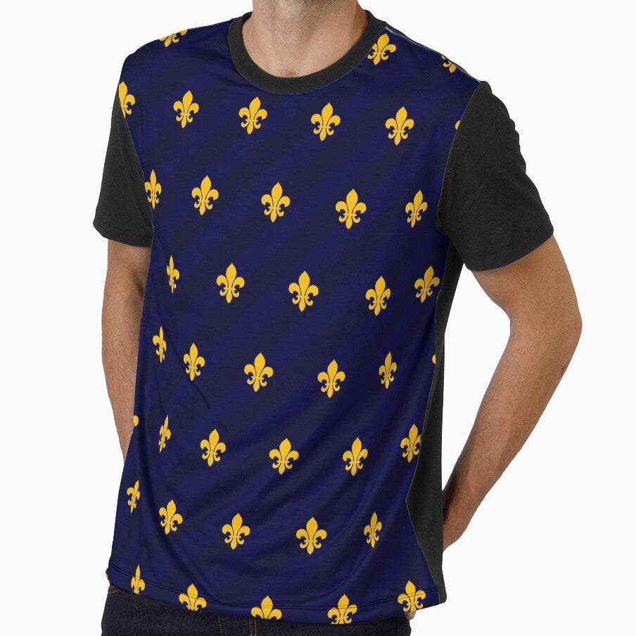 Fleur de Lys Gold Blue by lathspell