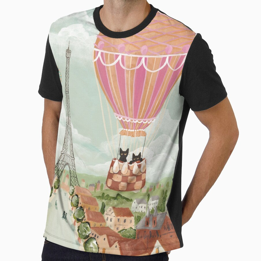 Hot Air Balloon Ride Cats by KilkennyCat Art