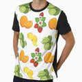 Vintage Fruit Pattern Retro Kitsch Tutti Fruitti Citrus Strawberries Lemons by Karianne Potter