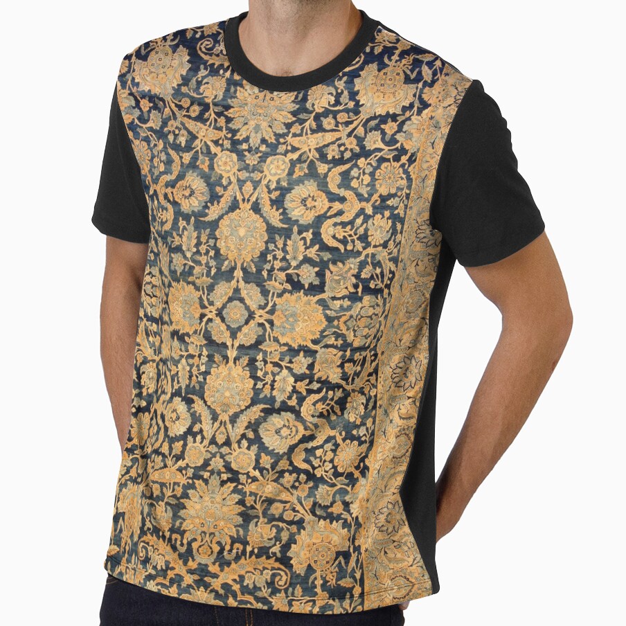Antique Persian Kirman Rug Print by Vicky Brago-Mitchell®
