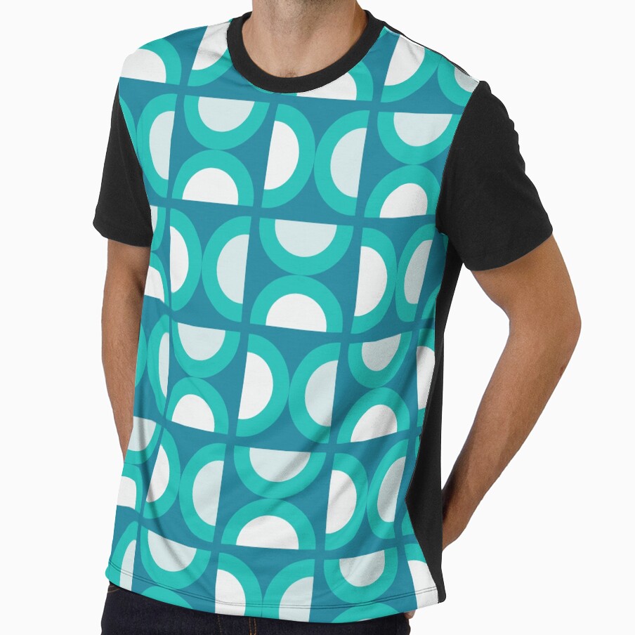 Geometric Play Green Tones by mirimo