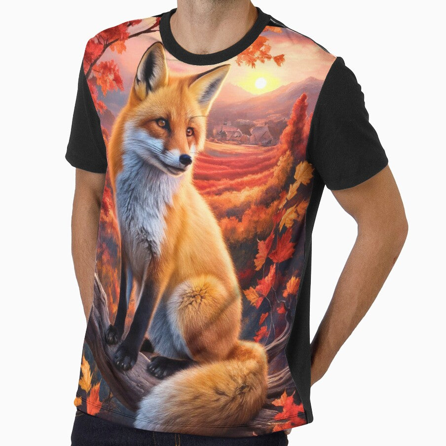 Fox Portrait. Autumn fox, fall fox, floral fox, fox painting, Raphael style by FoxVibes