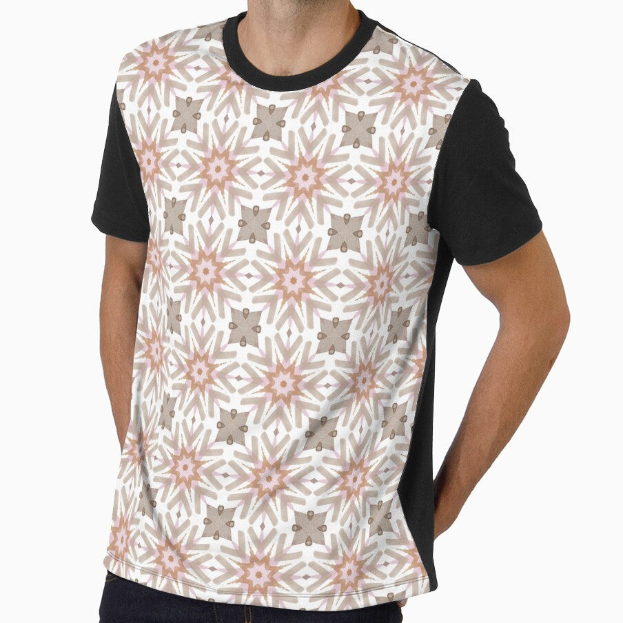 Neutral Boho Watercolor Pattern 1 Pink And Brown by QuestingPixel