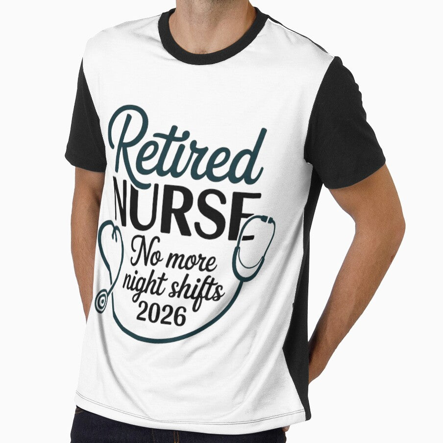 Copy of Retired Nurse Shirt | No More Night Shifts, Nursing Retirement Gift 2026 Classic T-Shirt by podlook