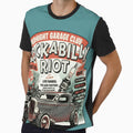 Rockabilly Riot Hot Rod Garage Club T-Shirt | Vintage Custom Car & Rockabilly Culture Design by ObsidianUruk