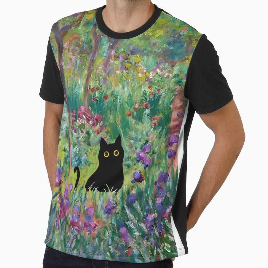 Monet Irises Garden Cat by PurrfectHome