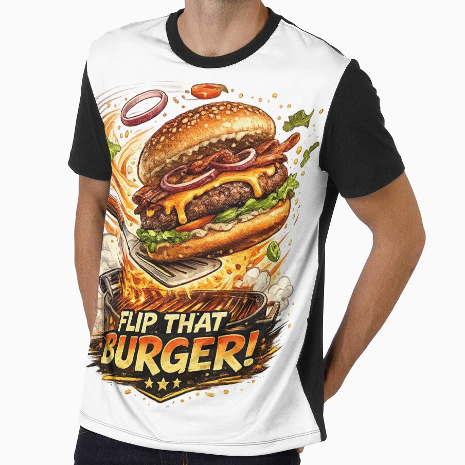Flip That Burger: Action Grilling Spatula Flip Movement Energy by irfanshikh