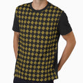 Luxury African Black Gold Diamond Geometric Pattern by AfricanArtHub