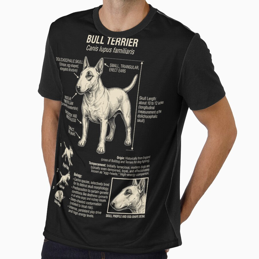 Bull Terrier Scientific Anatomy Biology Dog Lover by Kimberley King Art  King Art