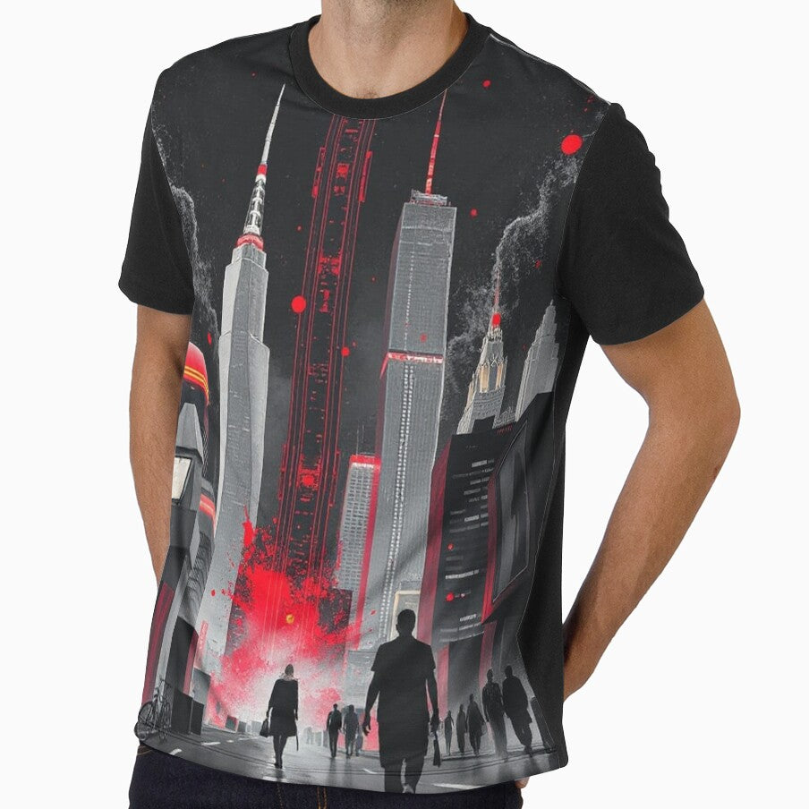 Cyberpunk City – Futuristic Trash Polka Art by Shouganai-Mind