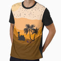 Desert Sunset Camel palm Boho style by Art IN Pack