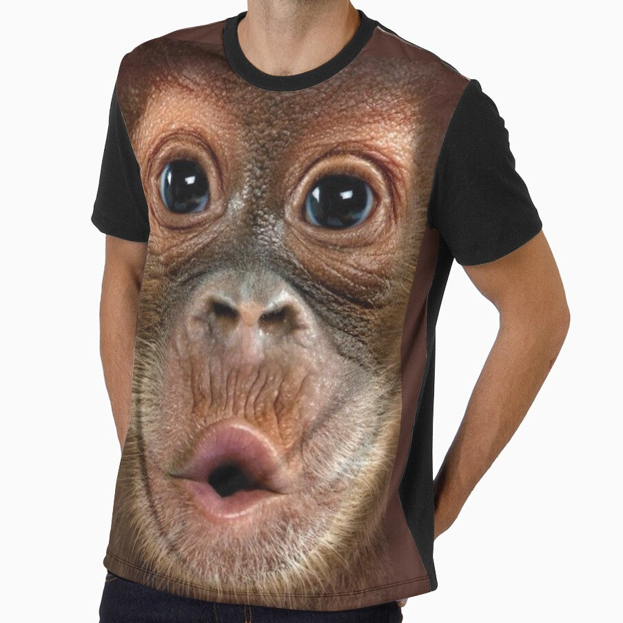 Big Face Baby Orangutan Monkey by PeterSS