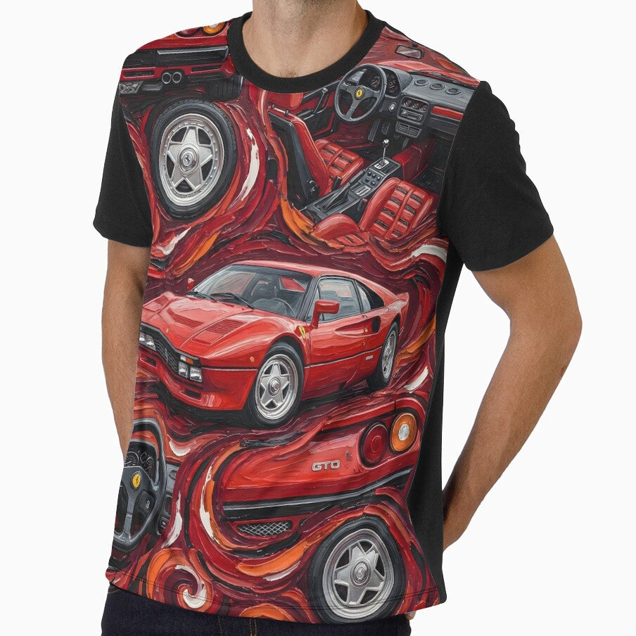 Italian GTO abstract art - italian super car by Artistic canvas store