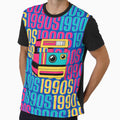 1990s retro design 21 - Dark Blue Background by PunjabanJatti