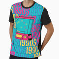1990s retro design 11 - Teal Background by PunjabanJatti