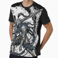 Dark Fantasy Abyss Knight Cursed Sword Wolf Sif Greatsword Fan Art Illustration by Senpaiwaves