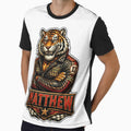Matthew – Racing Tiger Name Mascot Sticker by AlexLineArt