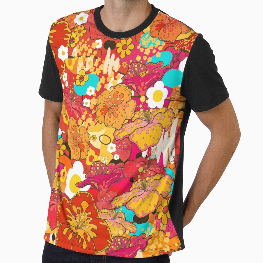 Retro Floral (without tigers) by atalablues