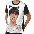 Cute Jin from BTS in pigtails by junkyartist