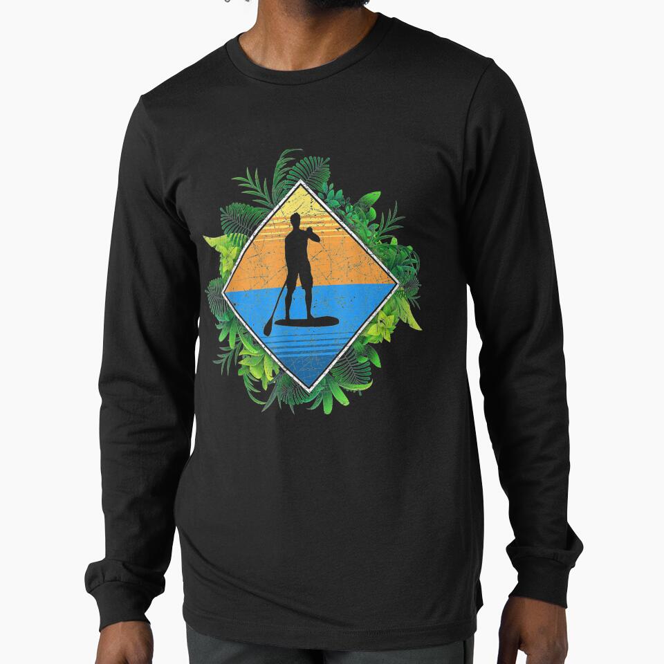Paddleboarder Jungle Sup Outdoor Sports Stand Up Paddling by jerrie9