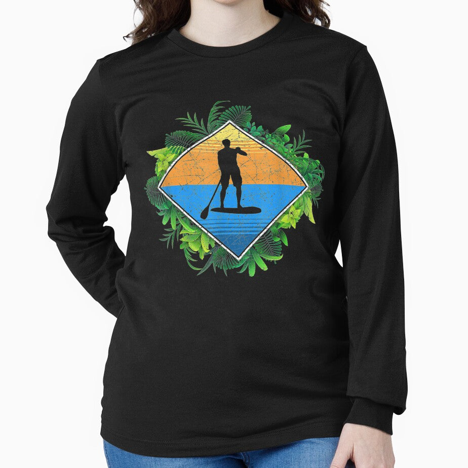 Paddleboarder Jungle Sup Outdoor Sports Stand Up Paddling by jerrie9