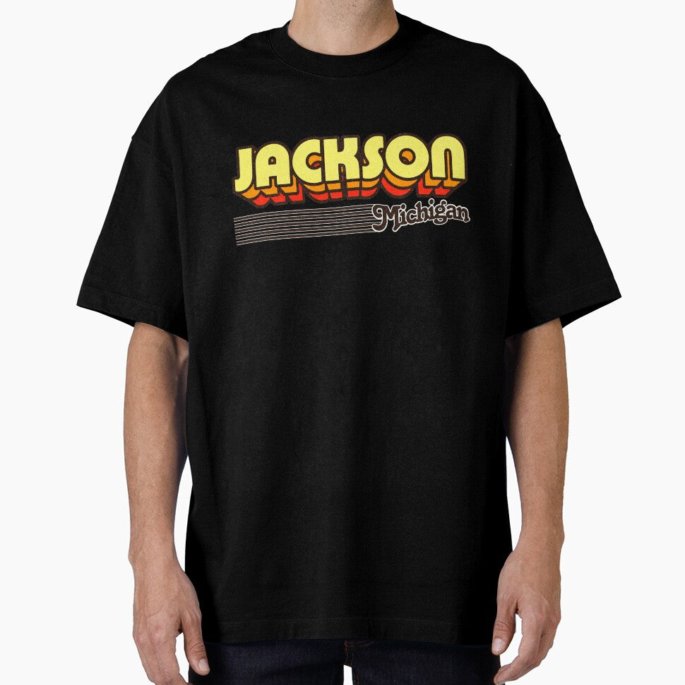 Jackson, Michigan | Retro Stripes by retroready