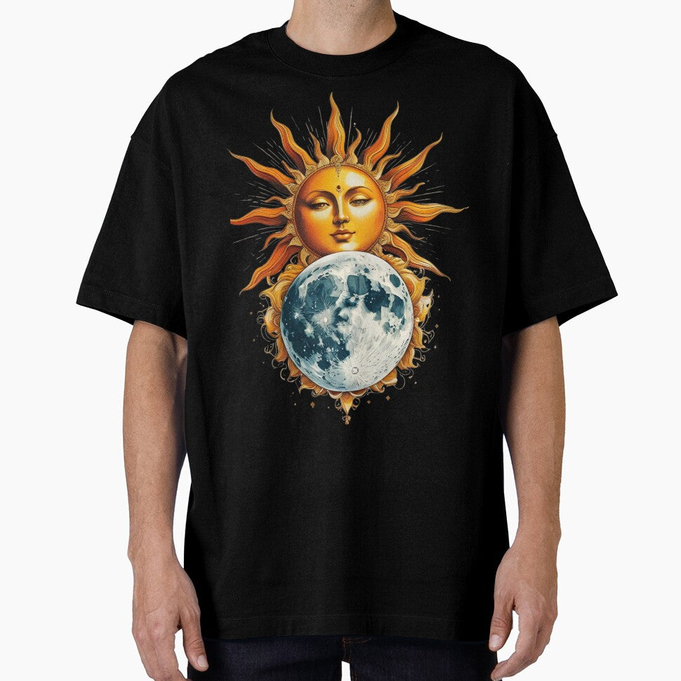 Sun hugging its moon by catcurio