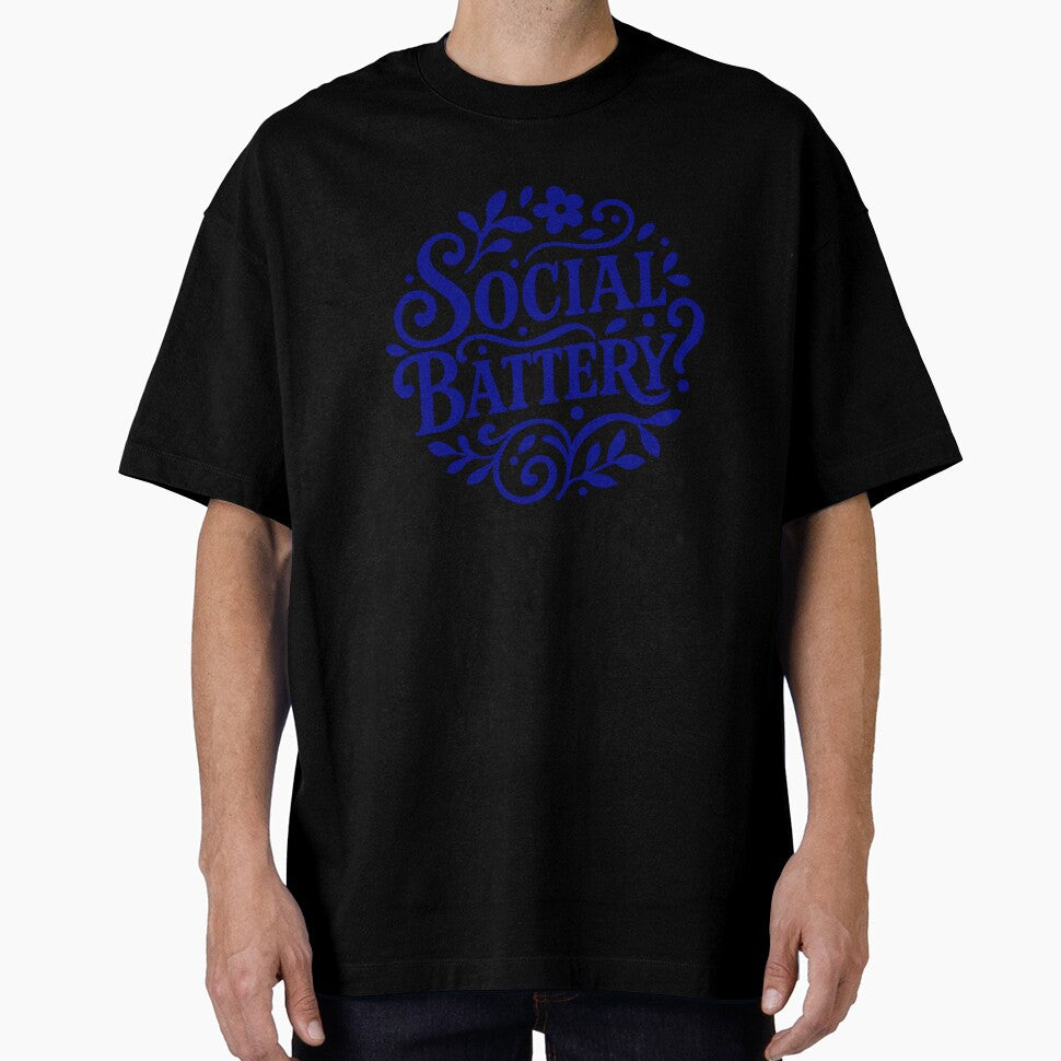 Decorative sarcastic phrase about social energy by Artchyzh