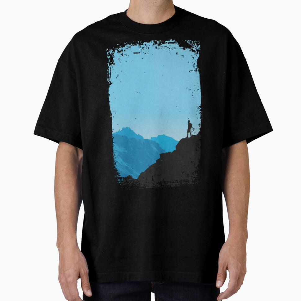 Hiking in the Mountains Lonely Adventure by RR-Arts