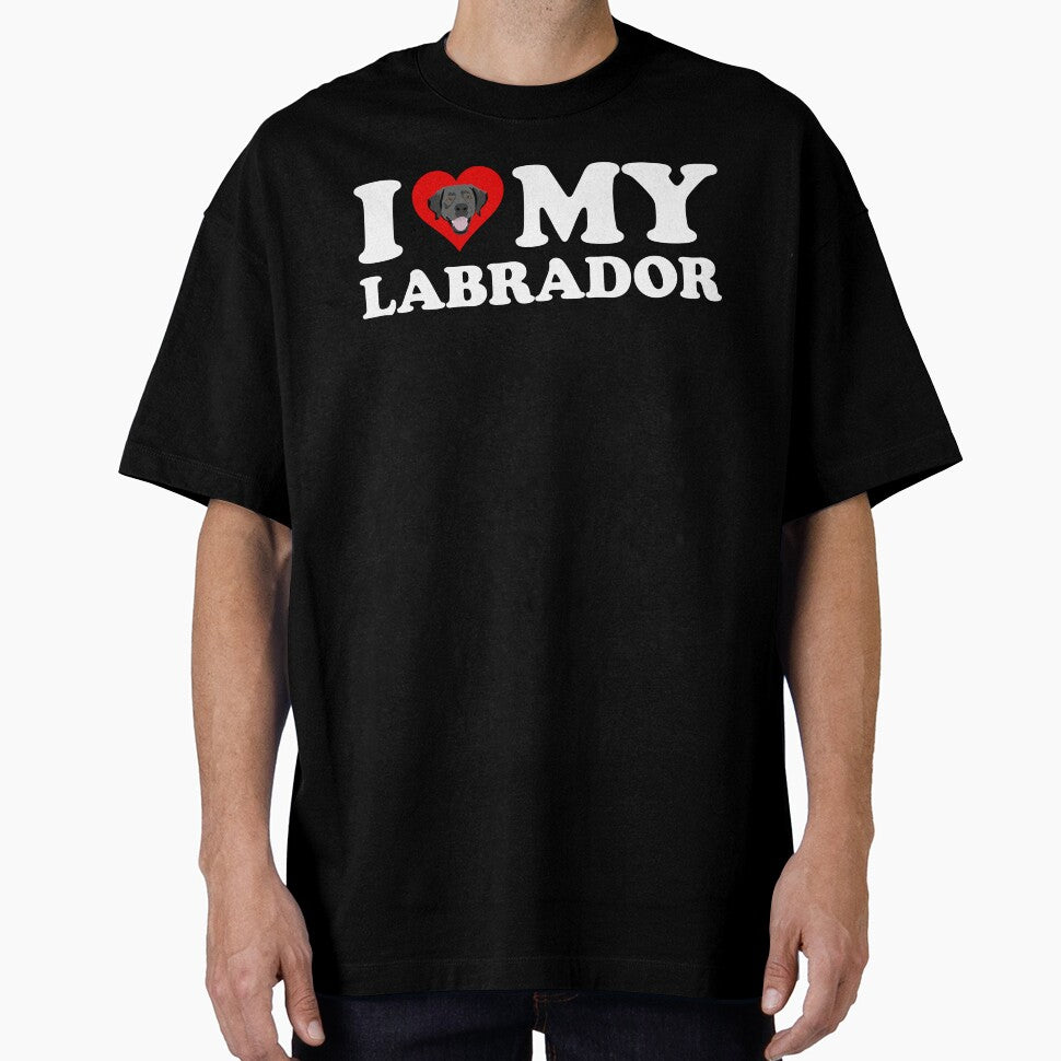 I Love My Labrador by Cat Lady Designs