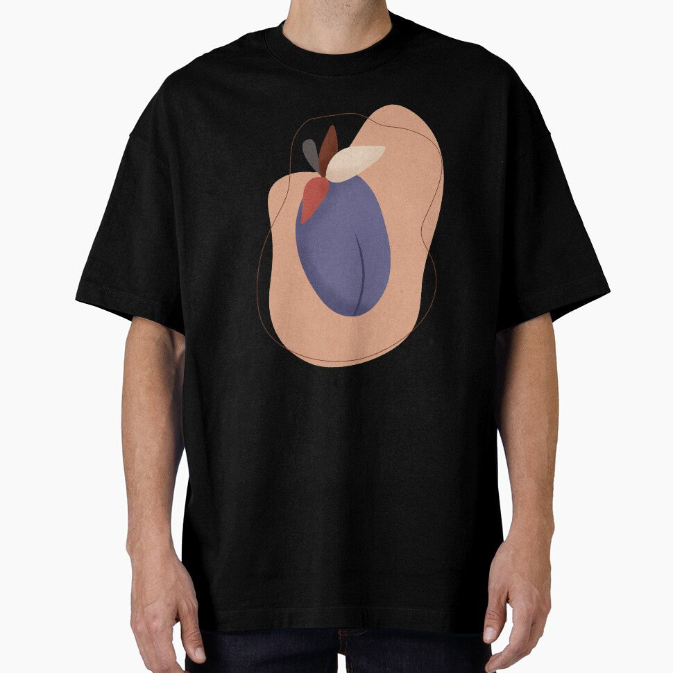 Modern Plum, Fruit illustration by Ana Moguš