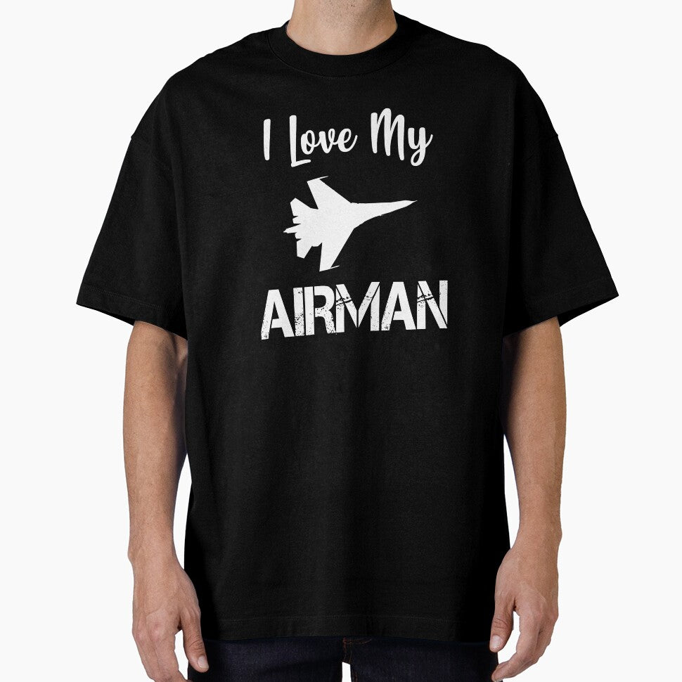 I Love My Airman Trained To Fly Airplane Gift by Bendthetrend