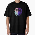 PrettyNerdee Glitchpunk Split Face Logo – Vaporwave Cyberpunk Anime Aesthetic by PrettyNerdee