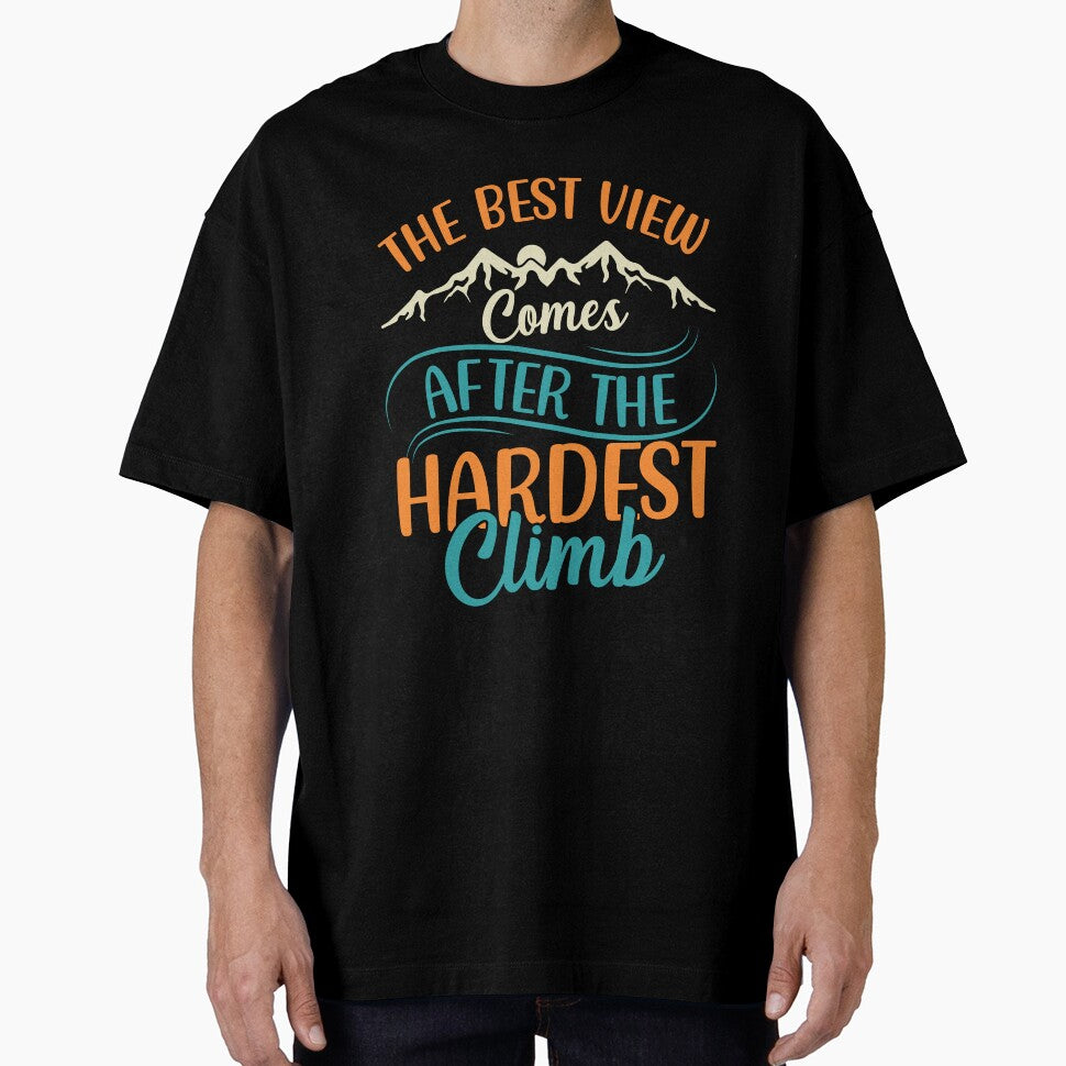 Inspiring Hiking Quote - The Best View Comes After The Hardest Climb by OutdoorTreats