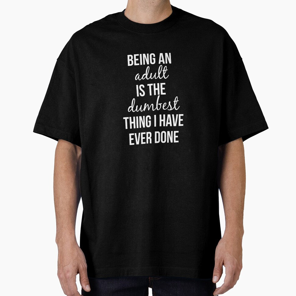 Adulting is Dumb - White Script by Britt Buzan