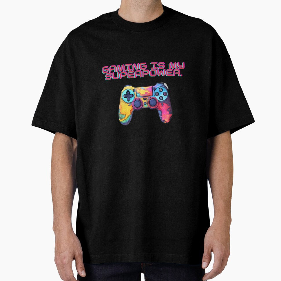 Gaming Is My Superpower | Sticker, T-Shirt by NicolasGlowArt