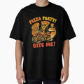 Biker Pizza Party! Bite Me! (Retro Rocker) by AI Experiment Lab