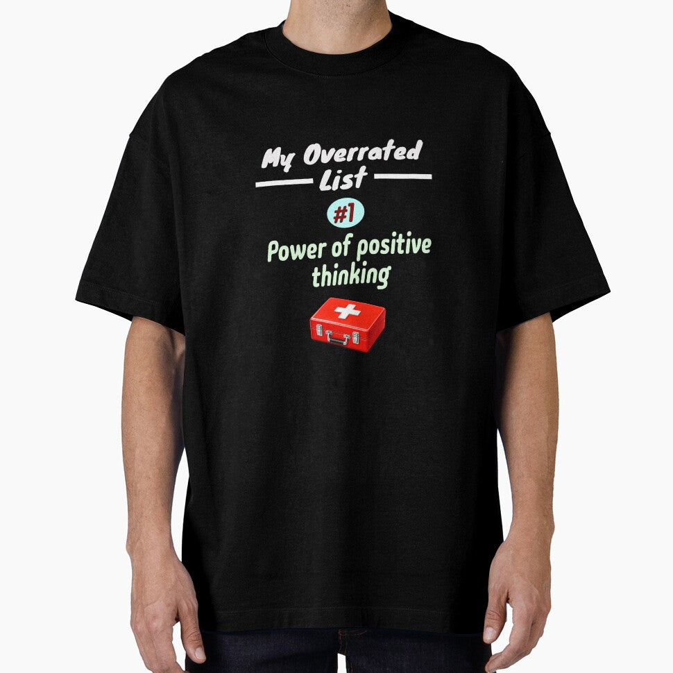My Overrated List: #1. Power of Positive Thinking | Minimalist Satire Design by PunArtistry