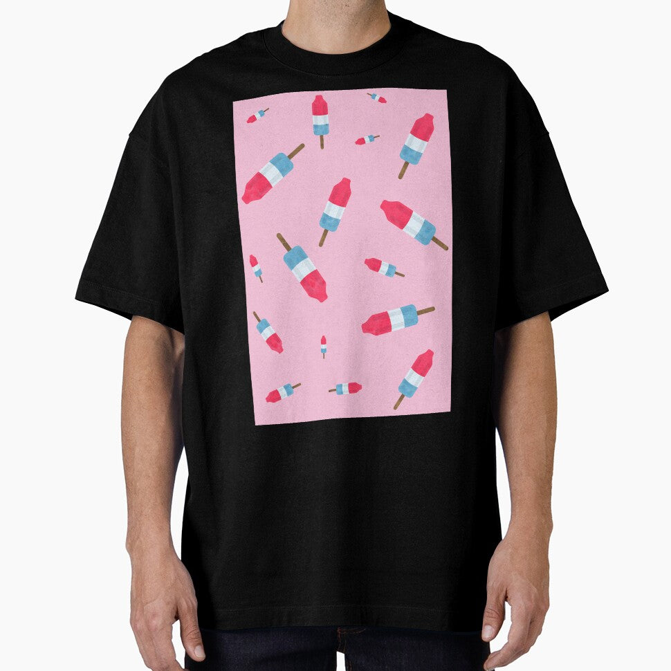 Popsicles -  Retro Pattern - (pink background) by Octavia Soldani