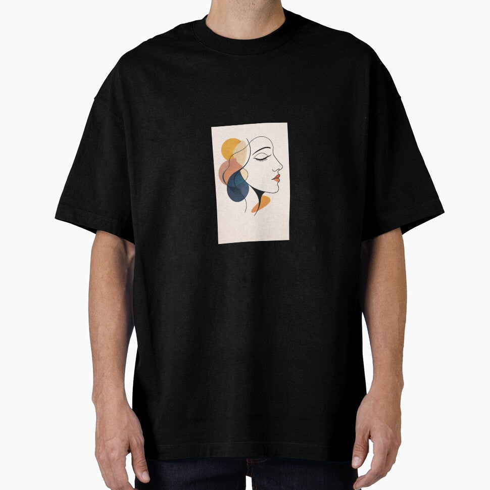 Minimalist Line Art Woman Face by S-A-KDesign
