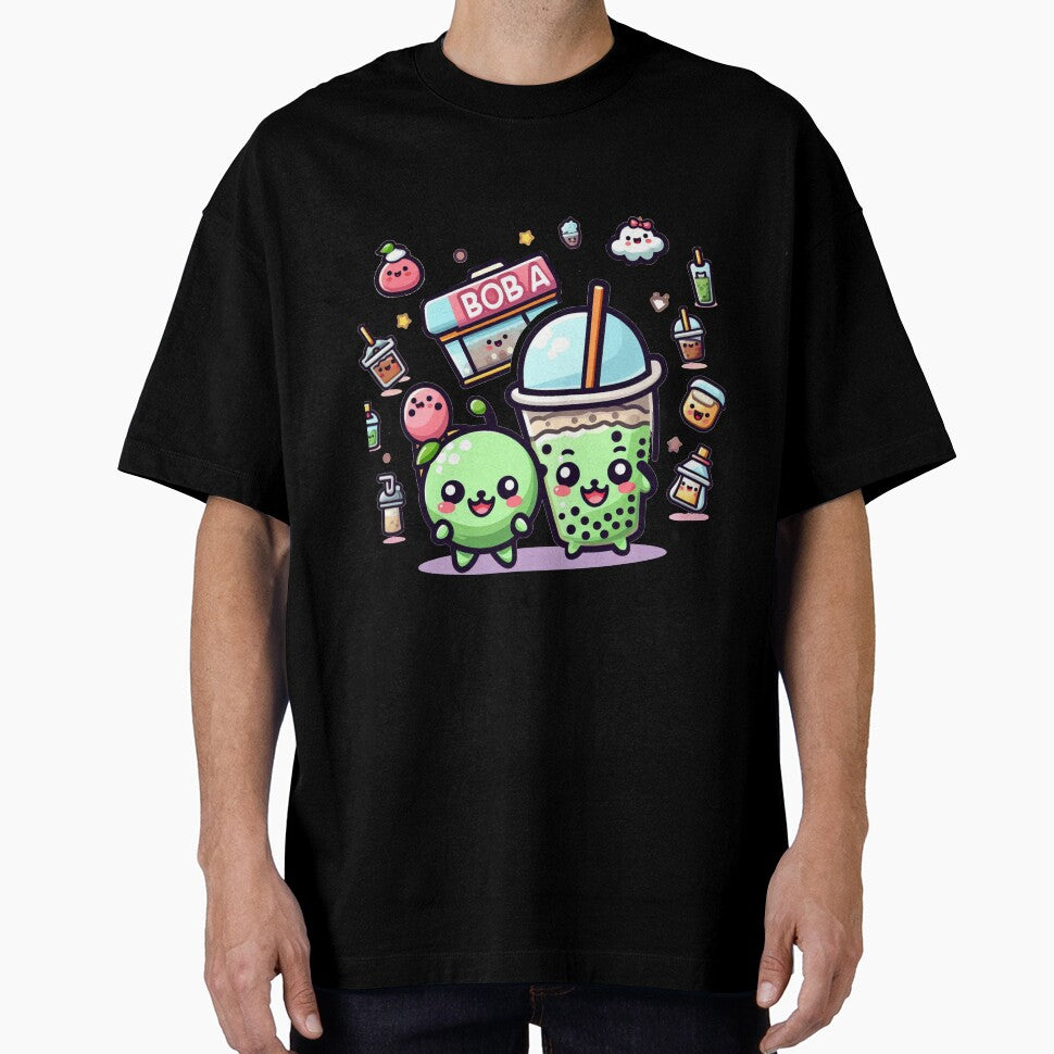 Bubble tea party with a boba shop stickers and more by SaraDatCool