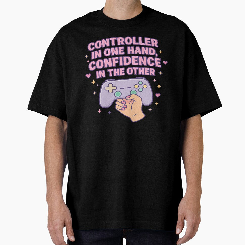 controller in one hand confidence in the other by Designs-2-The-T