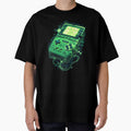 Cyberpunk Retro Handheld Console Glitch Green Game Boy by VectorForge