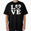 Retro Classic Dog Paw Heart Love by blueveins