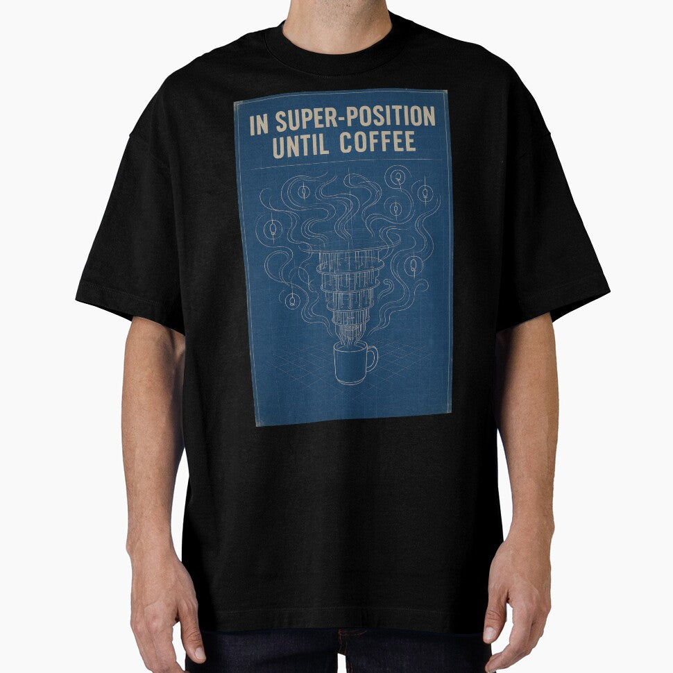 Quantum Coffee Vibes | Funny Superposition Physics Nerd Poster by Physics Lab
