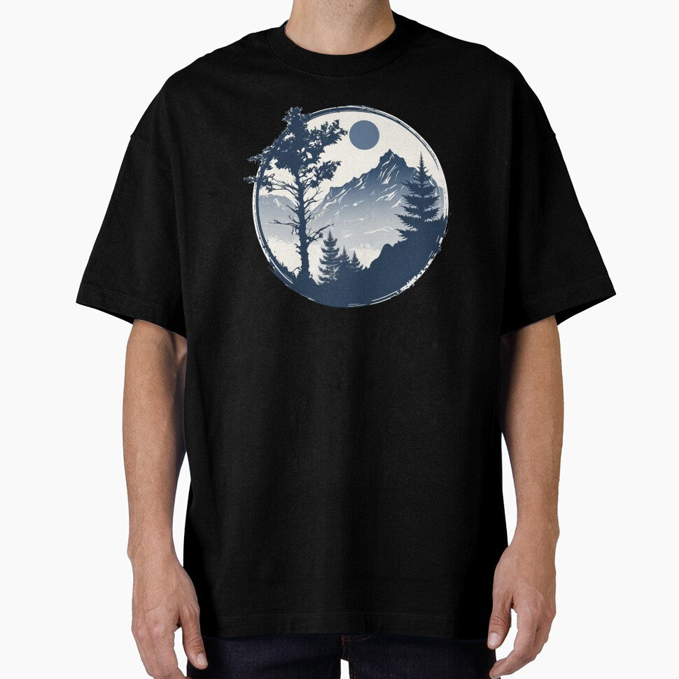 Mountain landscape in a circle by NickChe