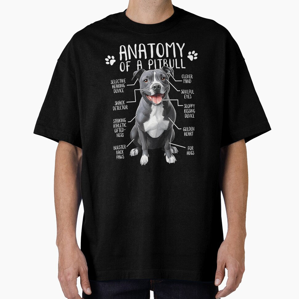 Funny Pitbull Anatomy American Pit Bull Terrier Dog Pittie Lover by lanynx design