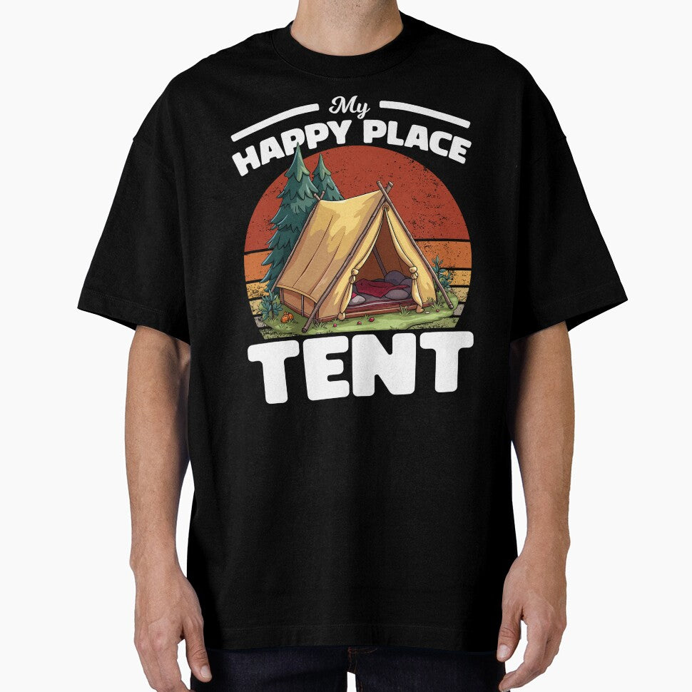 MY HAPPY PLACE IS TENT - CAMPING GIFT by KEF Custom